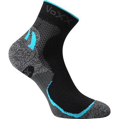 SYNERGY anatomical sports socks with silver ions, BLACK