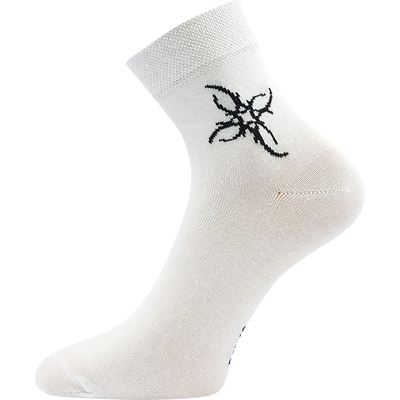Women's thin socks TATOO summer MIX WHITE (3 pairs)