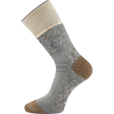 TAYRON double-layer socks with soft cuffs, made of merino wool with silver ions, BEIGE VoXX 126236 2
