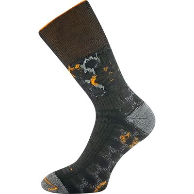TAYRON double-layer socks with soft cuffs, made of merino wool with silver ions, DARK GREEN VoXX 126232 2