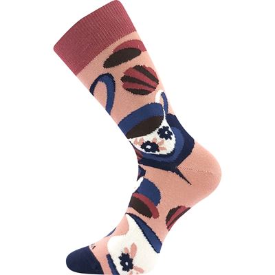 Socks in a jar with a tea motif TEA pattern 1 (black tea)