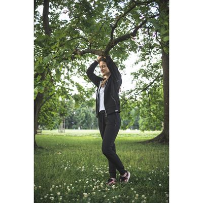 VENUS women's cotton tracksuit bottoms, BLACK