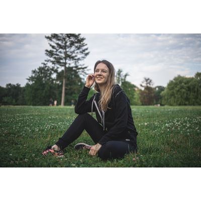 VENUS women's cotton tracksuit bottoms, BLACK