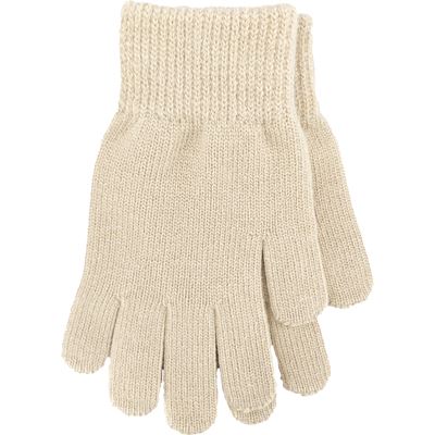 TERRACANA women's knitted gloves with viscose BEIGE