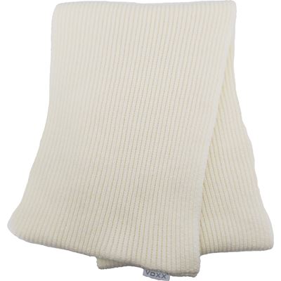 Women's knitted TERRACANA circular scarf with viscose WHITE