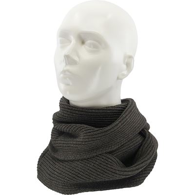 Women's knitted TERRACANA circular scarf with viscose ANTHRACITE