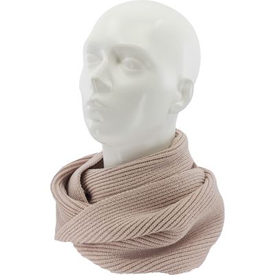 Women's knitted TERRACANA circular scarf with viscose, DARK PINK