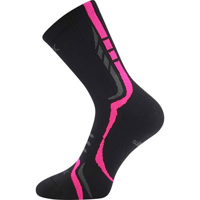THORX sports socks with silver ions BLACK-PINK