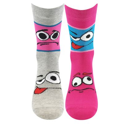 Funny thin socks TLAMIK mix GIRLS (2 pairs)