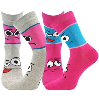 Funny thin socks TLAMIK mix GIRLS (2 pairs)
