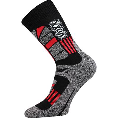 TRACTION wool winter thermal socks RED