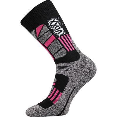 TRACTION wool winter thermal socks MAGENTA