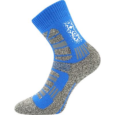 Children's winter socks TRACTION wool BLUE