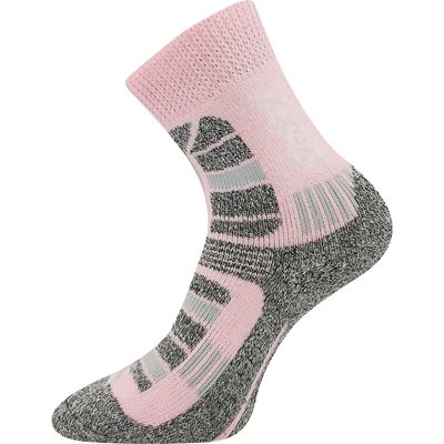 Children's winter socks TRACTION wool PINK