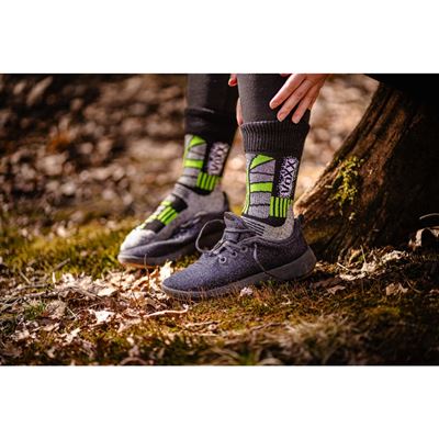 TRACTION wool winter thermal socks GREEN