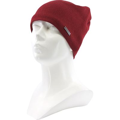 TRAJECT men's knitted winter cap, WINE RED