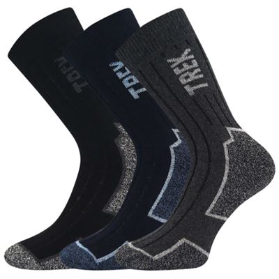 Men's thick TREKAN terry socks MIX DARK (3 pairs)