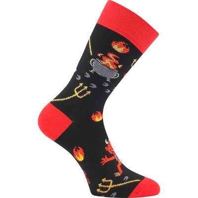 TREPIFAJXL unisex St. Nicholas socks with images of DEVILS