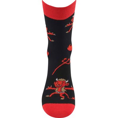 Children's St. Nicholas socks TREPIFAJXLÍK with pictures of DEVILS