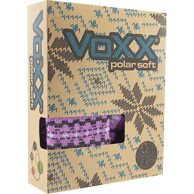 TRONDELAG SET of winter socks and knitted mittens with silver ions PURPLE