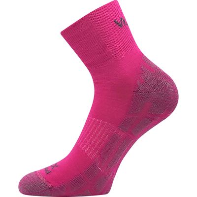 TWARIX SHORT merino sports socks with silver ions FUXIA