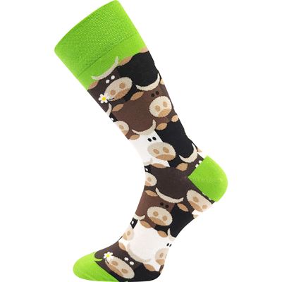 TWIDOR funny dress socks with COW pictures