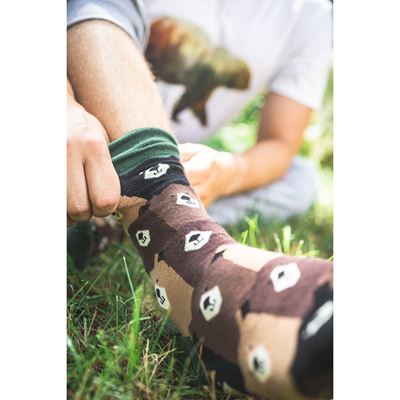 TWIDOR funny dress socks with BEAR pictures