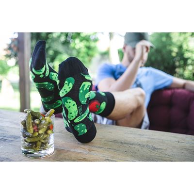 TWIDOR funny dress socks with CUCUMBER pictures