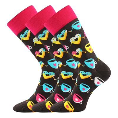 TWIDOR funny dress socks with DONUT pictures