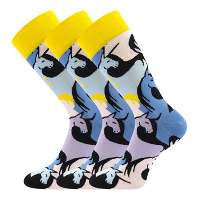 TWIDOR funny dress socks with UNICORN pictures