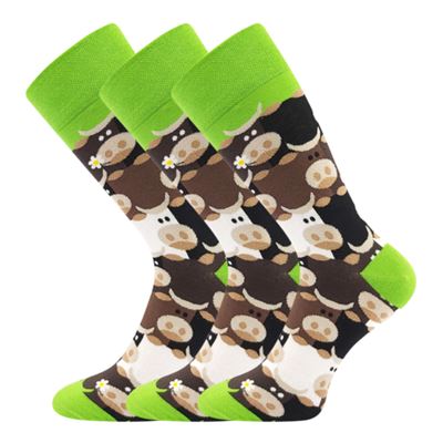 TWIDOR funny dress socks with COW pictures