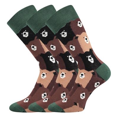 TWIDOR funny dress socks with BEAR pictures