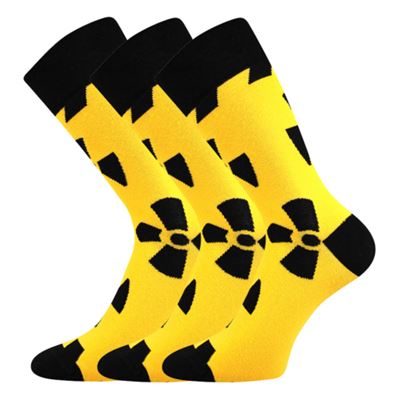 TWIDOR funny dress socks with RADIATION images