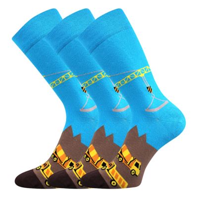 TWIDOR funny dress socks with CONSTRUCTION images