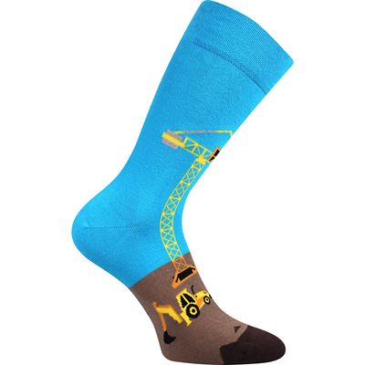 TWIDOR funny dress socks with CONSTRUCTION images