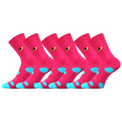 TWIDORIK funny children's socks with monster PINK
