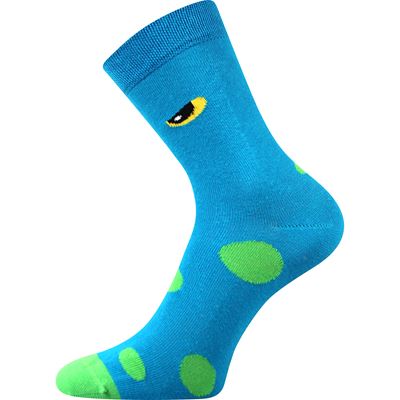 TWIDORIK funny children's socks with monster BLUE