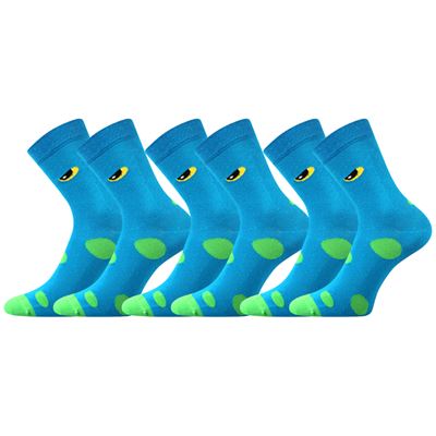 TWIDORIK funny children's socks with monster BLUE