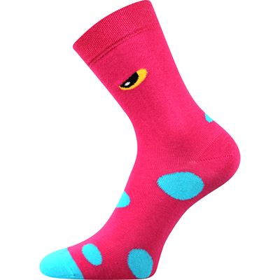 TWIDORIK funny children's socks with monster PINK