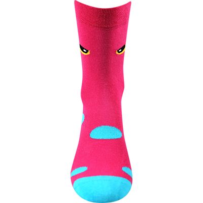 TWIDORIK funny children's socks with monster PINK