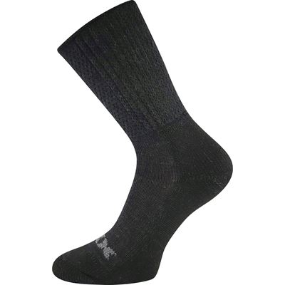 Thick warm socks made of merino wool VAASA with silver ions ANTHRACITE