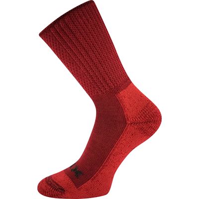 VAASA thick warm merino socks with silver ions WINE RED