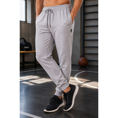 Men's VAPOR cotton sweatpants LIGHT GREY MELANGE