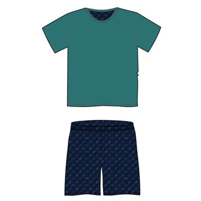VENTOR short-sleeved pyjamas with a subtle pattern B-01