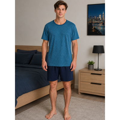 VENTOR short-sleeved pyjamas with a subtle pattern C-02
