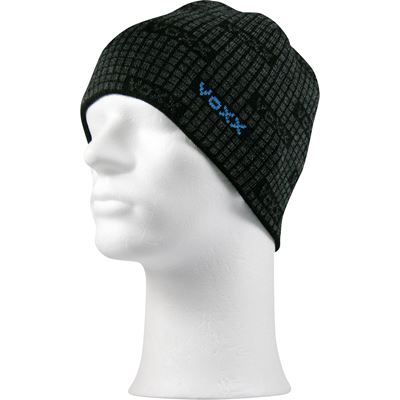 VERSO men's knitted reversible cap BLACK-BLUE