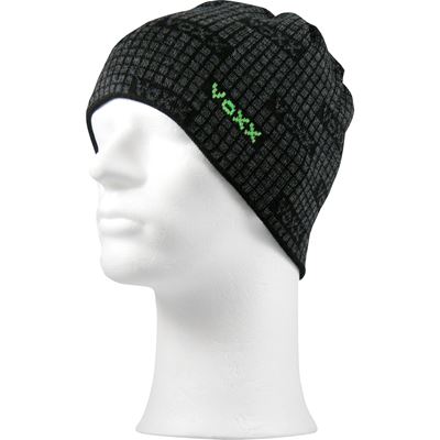 VERSO men's knitted reversible hat BLACK-GREEN