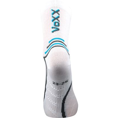 VERTIGO anatomically shaped sports socks with massage foot WHITE