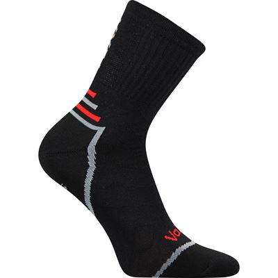 VERTIGO anatomically shaped sports socks with massage foot BLACK