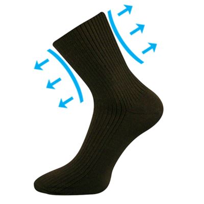 Men's medicine VIKTOR socks with non-slip cuff BROWN